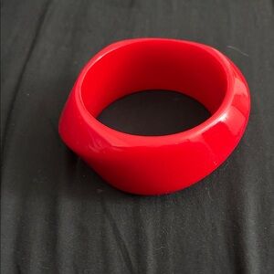 Bold Red Bangle Bracelet